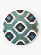 Ručne vyrobený porcelánový raňajkový tanier Ikat