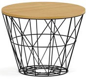 Okrúhly konferenčný stolík STILO, priemer 60 cm, buk