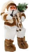 Tutumi Tutumi, vianočná figúrka Santa Clausa 44 cm 301252, biela-hnedá-zelená, CHR-08901