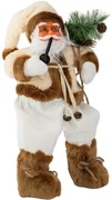 Tutumi Tutumi, vianočná figúrka Santa Clausa 44 cm 301252, biela-hnedá-zelená, CHR-08901