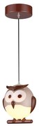 Detský luster 1xE14/10W/230V sova