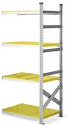 Regál TRANSFORM, prídavná sekcia, 1972x900x600 mm, žltá