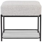 Svetlosivý taburet Milou – White Label