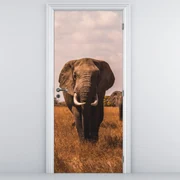 Fototapeta na dvere - Príchod slona (95x205cm)