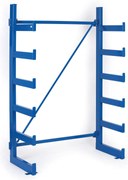 Konzolový regál, jednostranný, 2000 x 1380 x 624 mm, 6 poschodí