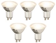 Sada 5 stmievateľných LED žiaroviek GU10 8W 650lm 2700K