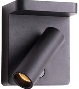 MAXLIGHT W0374 - LED Nástenné bodové svietidlo LOFER LED/7W/230V čierna