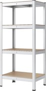 Regál 180x90x30 cm pozinkovaný 4-policový, nosnosť 700 kg