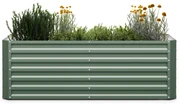 High Grow Straight, vyvýšený záhon, 180 x 60 x 90 cm, z vlnitého oceľového plechu, jednoduchá montáž, odolný voči hrdzi a mrazu