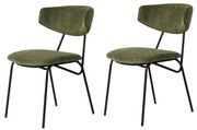 Súprava jedálenských stoličiek Nancy Green and Black, 2 ks