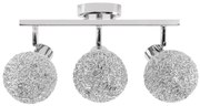 Toolight - Stropná kovová lampa GLAMOUR 3xE27 60W APP672-3C, chrómová, OSW-05642