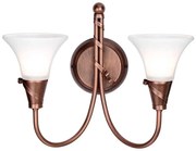 Elstead EM2-COPPER - Nástenné svietidlo EMILY 2xE14/40W/230V