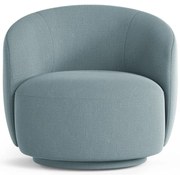 Svetlomodré otočné kreslo Letizia – Micadoni