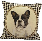 Gobelínový obojstranný vankúš Francúzsky buldoček - 45*15*