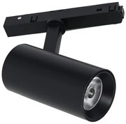 LED Bodové svietidlo do lištového systému MAGNETIC TRACK LED/10W/48V 3000K čierna