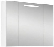 Riva Zrkadlová skrinka s LED osvetlením Idea, 85,5 × 65 × 16 cm, biela