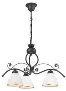 Luster na reťazi RETRO II 3xE27/60W/230V antracit