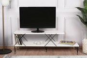 TV stolík/skrinka Loira (biela). Akcia -15%. Vlastná spoľahlivá doprava až k Vám domov. 1067123