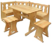 Jedálenský rohový komplet - LAV10: Tradičný Jelša