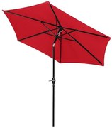 Záhradný slnečník 250 cm SPRINGOS GU0032 - červená