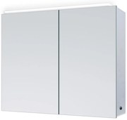 Zrkadlová skrinka s LED osvetlením Vegas, 70 × 50 × 13,1 cm, strieborná