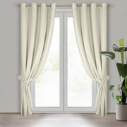 ZATEMŇOVACÍ ZÁVES NA KRÚŽKOCH ANTARA 140X270 CM KRÉMOVÁ