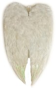 DECOLED Anjelské krídla na chrbát, 43 x 80 cm, biela