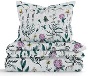 Bavlnené obliečky Renforcé – Herbár mentolový