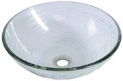Sapho Sapho, RIPPLE sklenené umývadlo priemer 42 cm, 2501-18