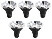 Sada 5 stmievateľných LED žiaroviek GU10 70 mm 6,5 W 600 lm 2700 K