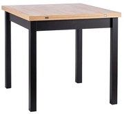 Jedálenský stôl Flip, dub artisan / čierna