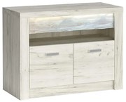 TV stolík Indianapolis I10 kraft biela