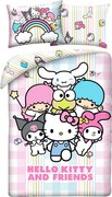 Posteľné obliečky z mikrovlákna Hello Kitty and Friends - 70x90 cm + 140x200 cm