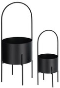Kovové obaly na kvetináče v súprave 2 ks ø 25 cm Mash – Kave Home