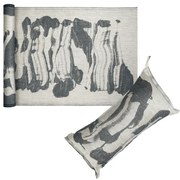 Sada do sauny na ležanie ľan-tmavo sivá