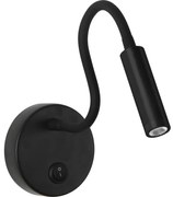 Brilagi - LED Flexibilná nástenná lampa MAYA LED/3W/230V 4000K čierna