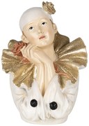 Vianočné dekoratívne soška klauna - 11 * 11 * 15 cm