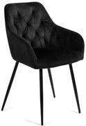 Noela Zamatová jedálenská stolička SIENA čierna