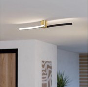 Eglo 901216 - LED Stropné svietidlo AIETA LED/12W/230V 4000K čierna