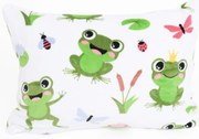 Obliečka na vankúš mikroplyš Exclusive 50 × 70 cm - Žabky