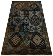 Koberec OMEGA AVAR rám / kosoštvorce, hnedý