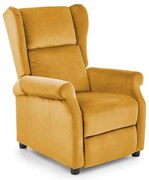 Polohovacie kreslo RELAXA žlté