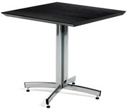 Stôl SANNA, 700x700x720 mm, chróm/čierna
