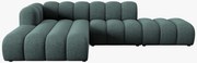 Micadoni Lupine rohová sedačka ženilka - Modrozelená, Ľavá