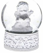 Vianočné snežítko Angel biela, 6,5 x 8,3 cm