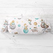 Biante Detský vankúš valec bonbon Sandra SA-561 Malý princ na bielom 15x40 cm