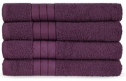 Vínové froté bavlnené uteráky v súprave 4 ks 50x100 cm – Good Morning