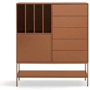 Skrinka v tehlovej farbe 120x140x45 cm Platt – Teulat