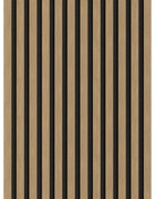 Mexen Lam-F, akustické stenové lamely 275 × 30 cm, plstený podklad 8 mm, technická dyha, orech ľanový, S105-275307-3015-015