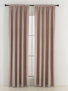Zamatové zatemňovacie závesy Cesar púdrové - 140 x 250 cm (2ks) - riasiaca stuha